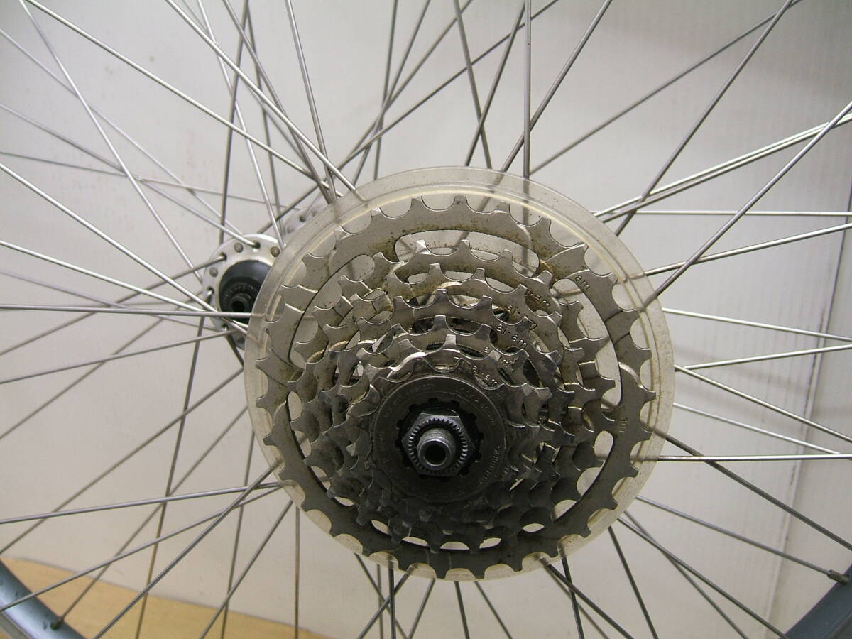 中古 ２６インチMTB車用前後ホイール ７速 26x1.50 SHIMANO MAVERICK　021_画像2