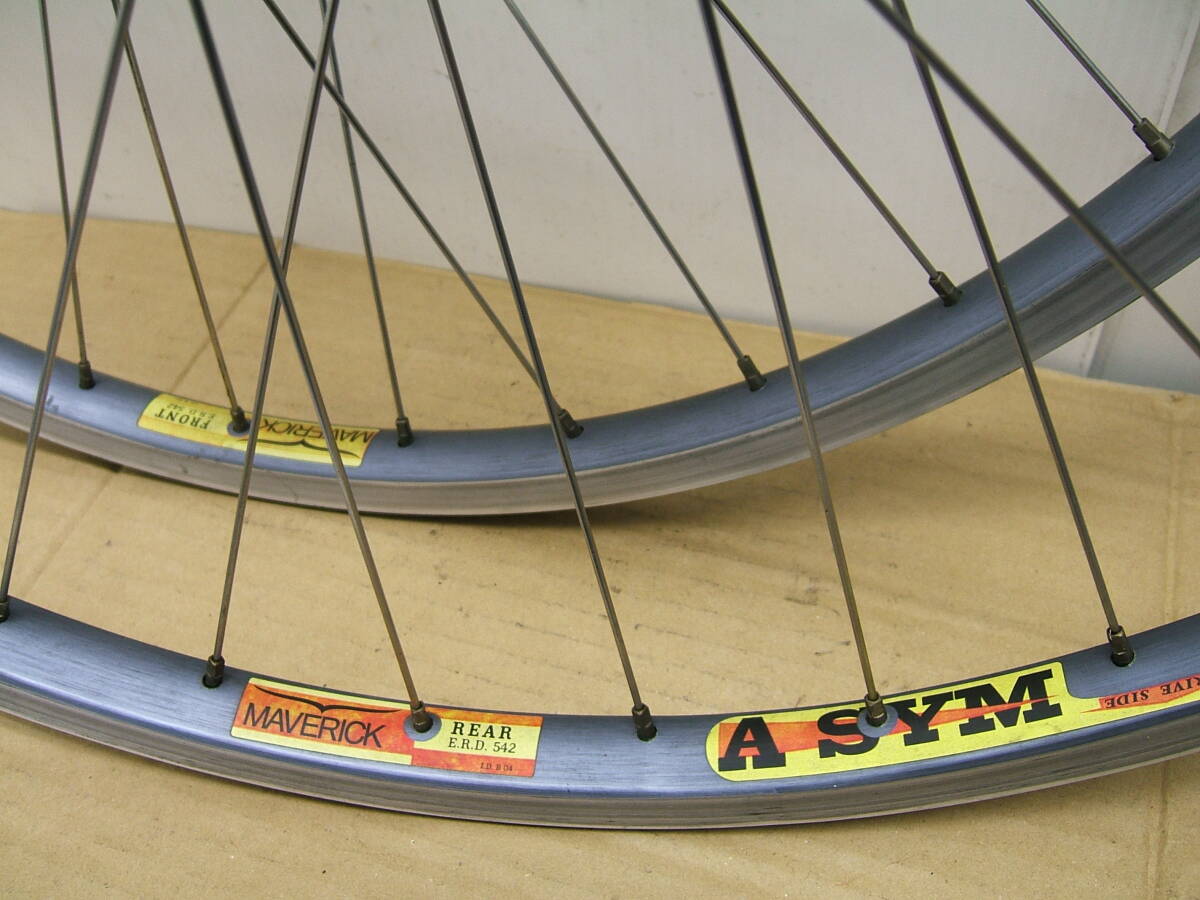 中古 ２６インチMTB車用前後ホイール ７速 26x1.50 SHIMANO MAVERICK　021_画像4