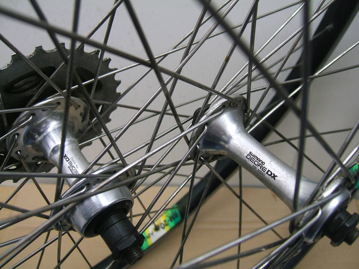 中古 26インチMTB車用前後ホイール 7速 26x1.50 SHIMANO DEORE DX ARAYA RM-20 027_画像6