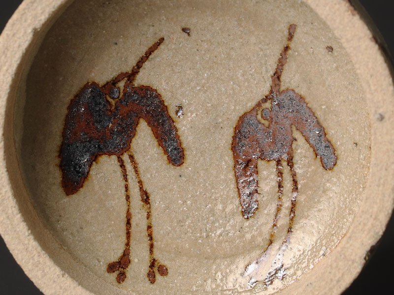 【古美味】十三代中里太郎右衛門 絵唐津香合 茶道具 保証品 pER5_画像7