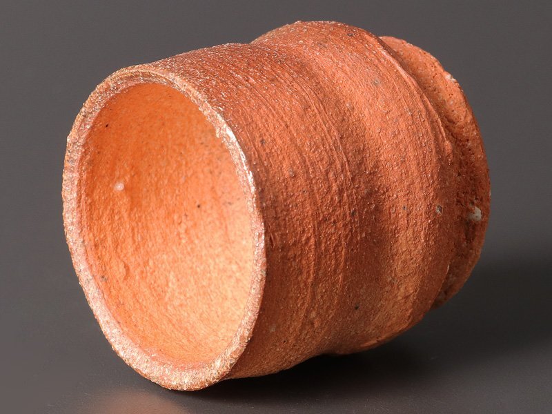 【古美味】鯉江良二 信楽手ぐいのみ 茶道具 保証品 0GPo_画像3