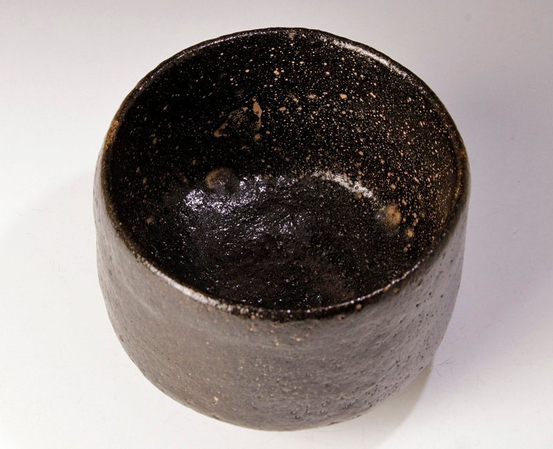 【古美味】初代村瀬治兵衛(治庵)造『立花大亀書付』黒茶碗 銘:玄々 二代村瀬治兵衛識 茶道具 保証品 2xOR_画像6