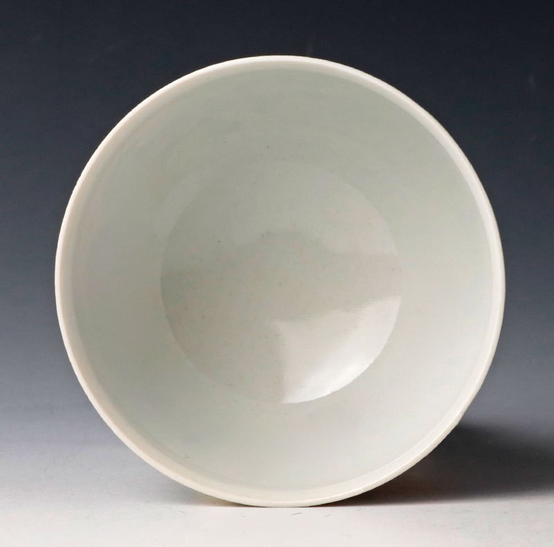 【古美味】古余呂技窯 川瀬順一(竹春) 赤絵花鳥文煎茶碗 六客 茶道具 保証品 SfU3_画像3