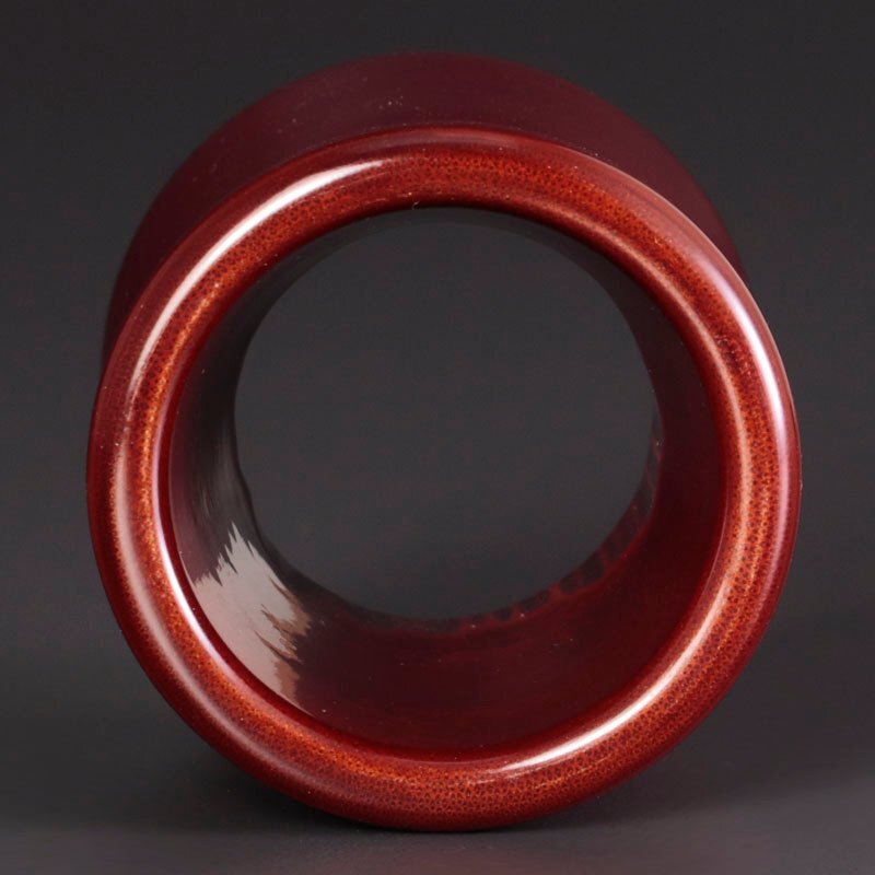 【古美味】十三代黒田正玄 竹立鼓蓋置 茶道具 保証品 dB9H_画像5