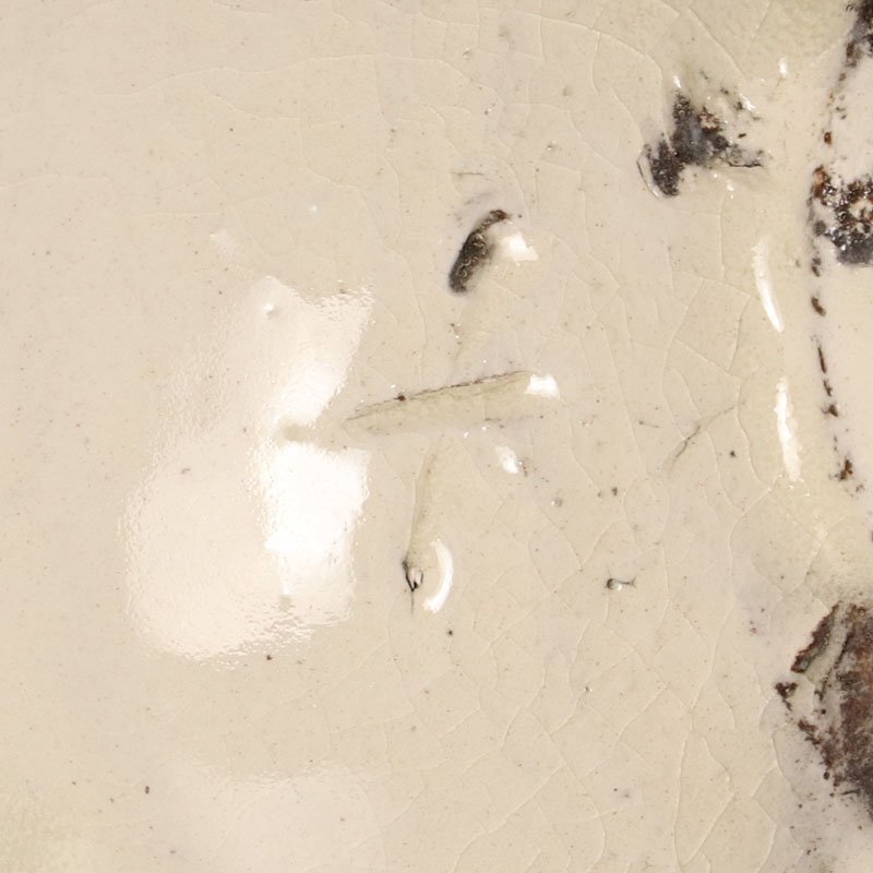 ★【古美味】十四代中里太郎右衛門 唐津粉引茶碗 茶道具 保証品 EfO9_画像5