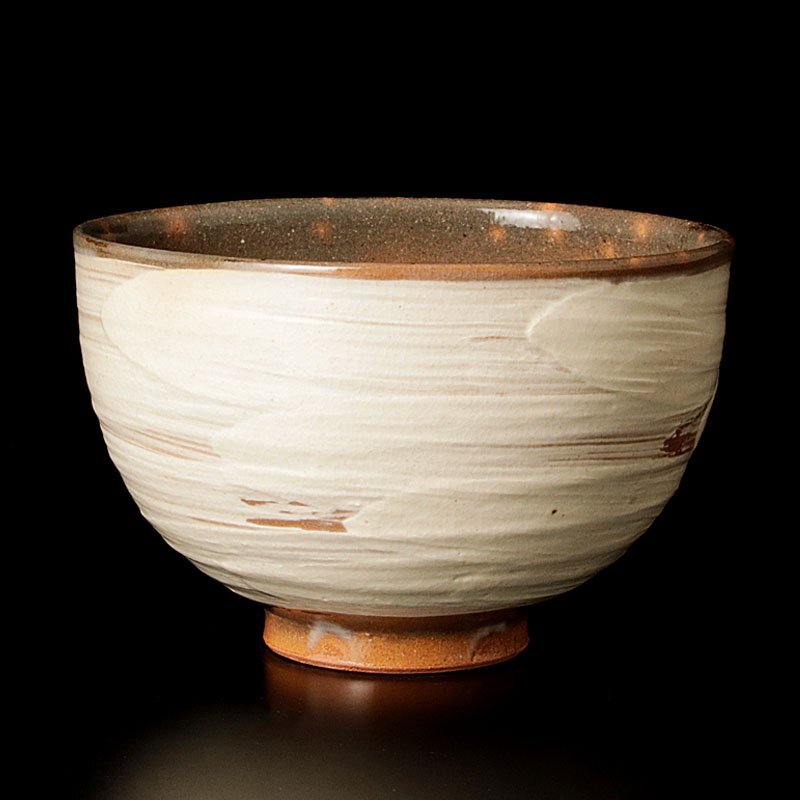 【古美味】十五代朝日豊斎造 猶香庵画『松喰鶴の絵』傘寿・半白記念茶碗 茶道具 保証品 VBx7_画像2