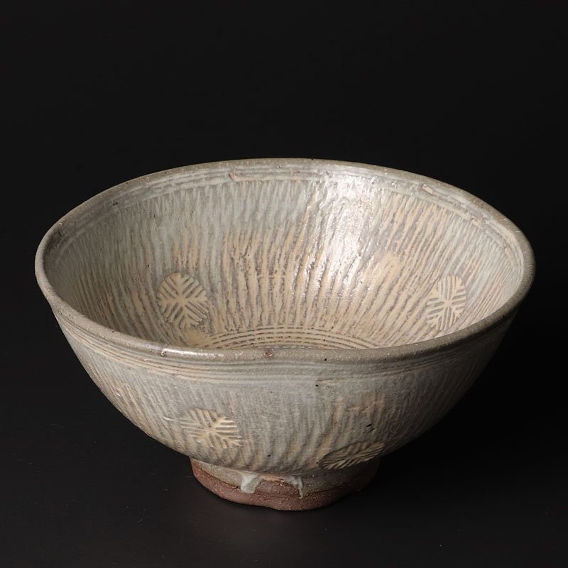 【古美味】八代吉向十三軒 松寿茶碗 茶道具 保証品 8AJh_画像2