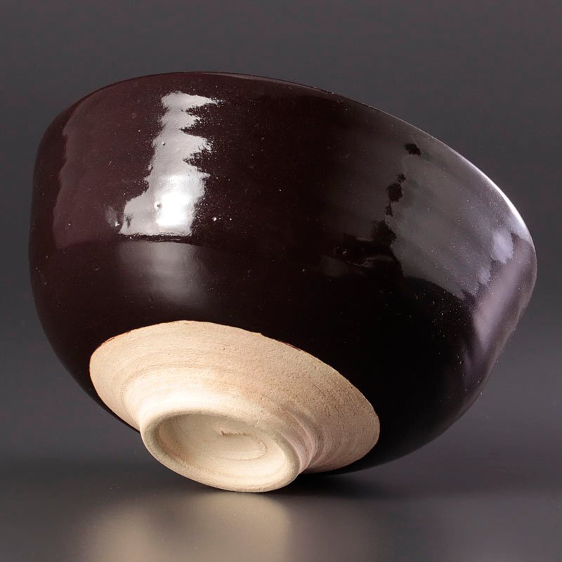 【古美味】三代井上良斎作『堀内宗完(兼中斎)書付』喜の字茶碗 銘:雲霞 茶道具 保証品 MU8d_画像3