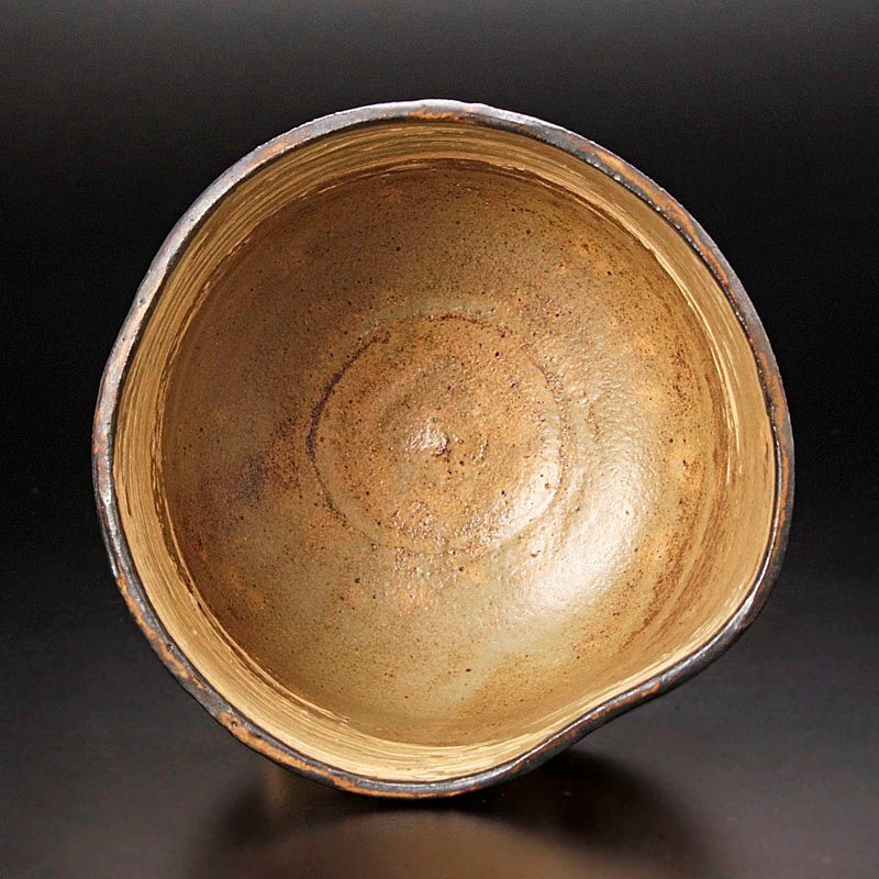 【古美味】六代清水六兵衛 亥茶碗 茶道具 保証品 A4Ta_画像4