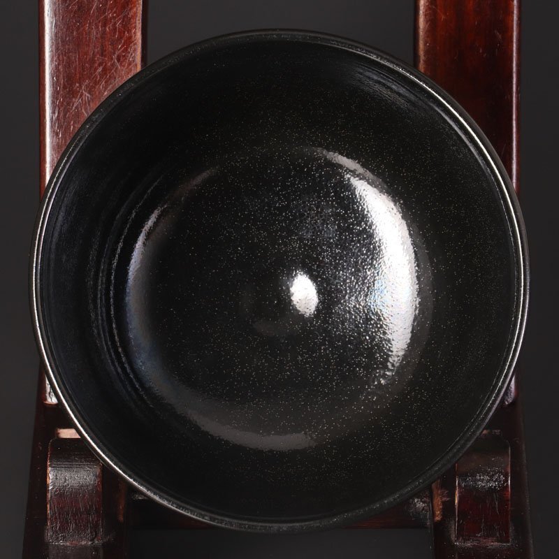 【古美味】十六代永楽善五郎(即全)造『堀内宗完(兼中斎)書付』仁清写牡丹唐草茶碗 茶道具 保証品 3BFz_画像5