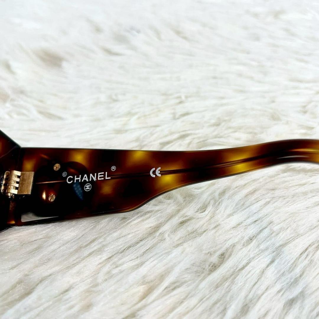  превосходный товар CHANEL Chanel солнцезащитные очки 01451 здесь Mark Brown линзы панцирь черепахи рисунок рама 