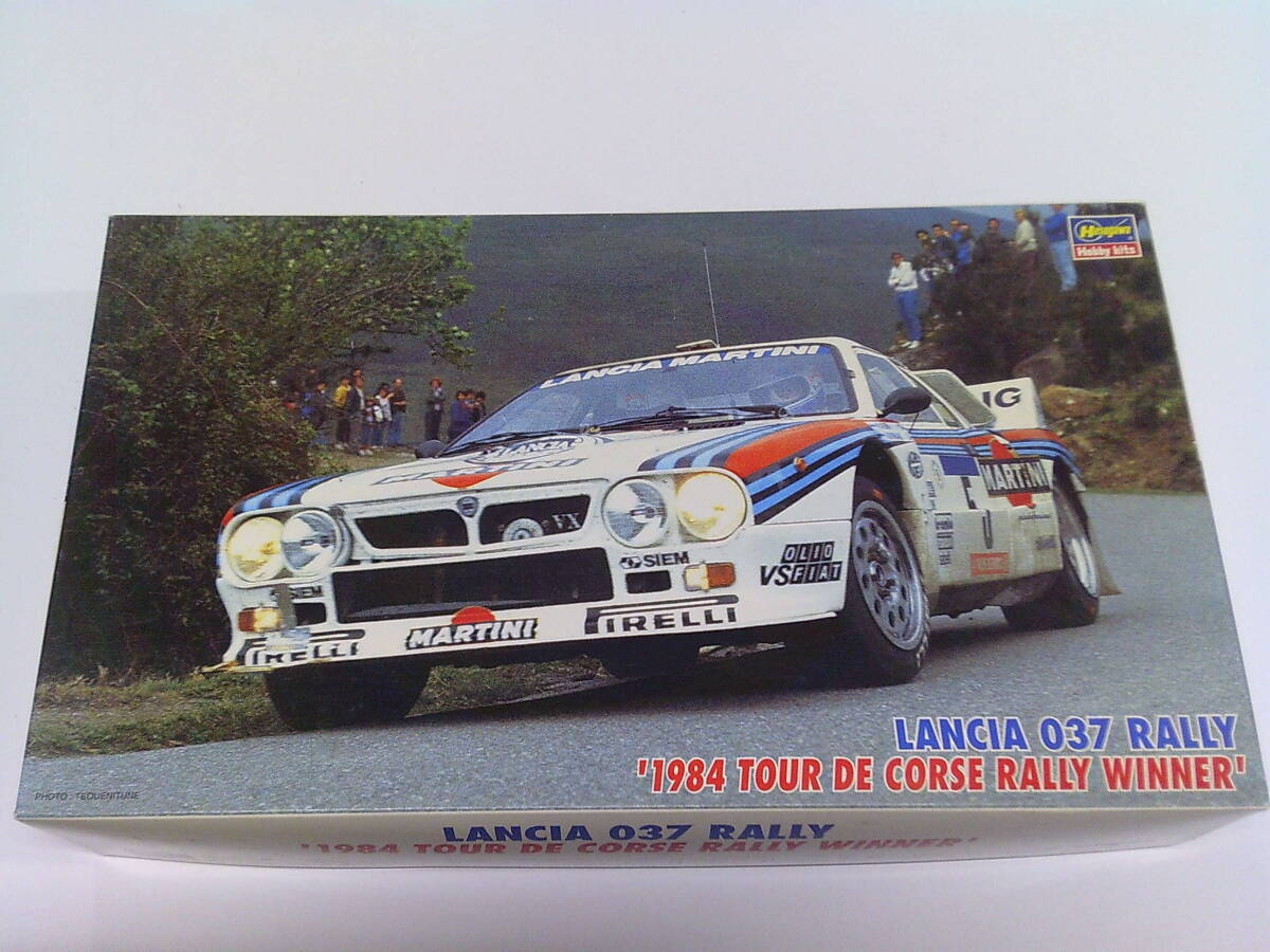 V54【未組立/プラモデル】Hasegawa 1/24 ランチア 037 ラリー ’1984 ツール・ド・コルス ラリー ウィナー’/CR-30_画像1