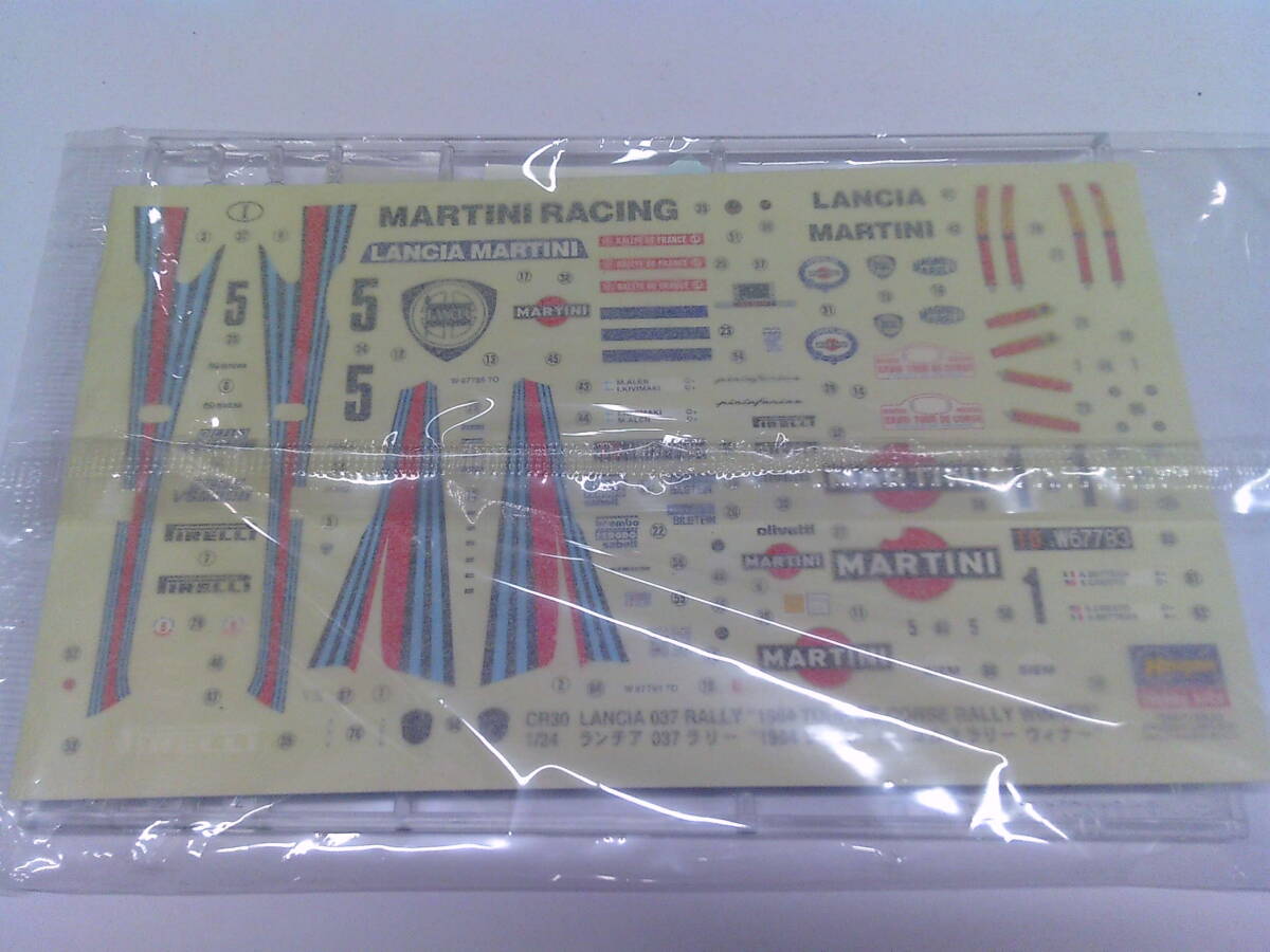 V54【未組立/プラモデル】Hasegawa 1/24 ランチア 037 ラリー ’1984 ツール・ド・コルス ラリー ウィナー’/CR-30_画像6