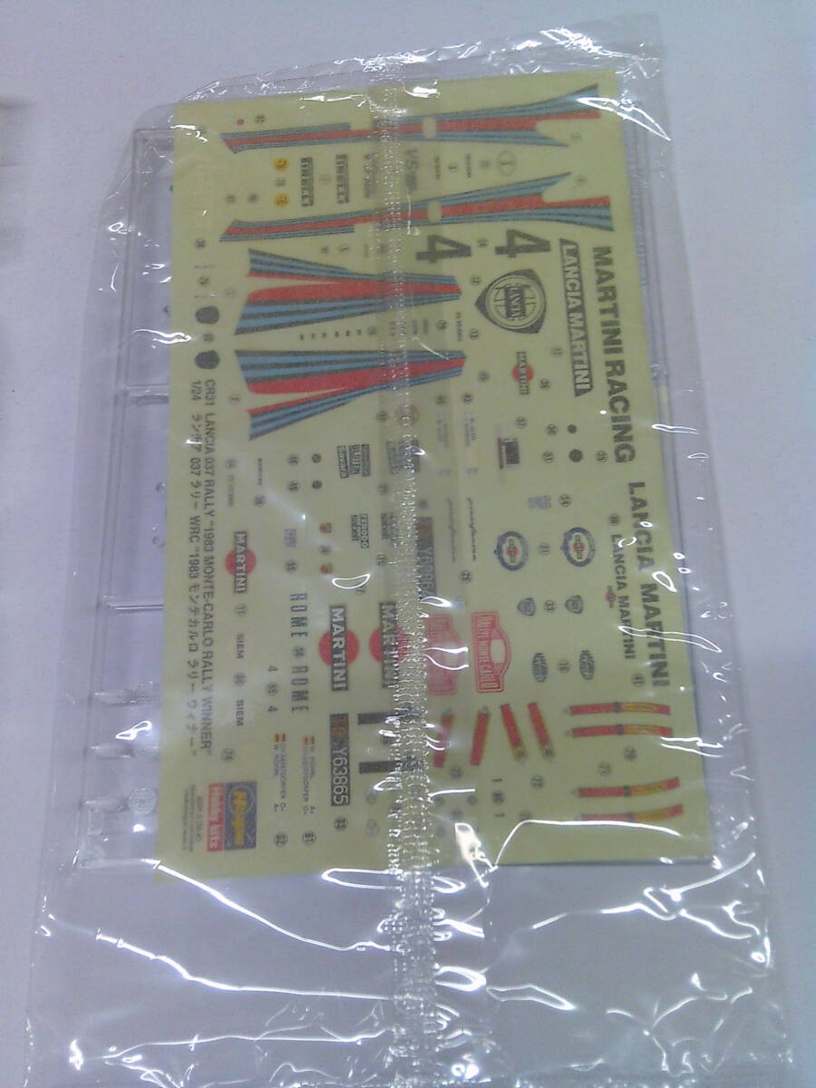 V53【未組立/プラモデル】Hasegawa 1/24 ランチア 037 ラリー ’1983 モンテカルロ ラリー ウィナー’/CR-31_画像6