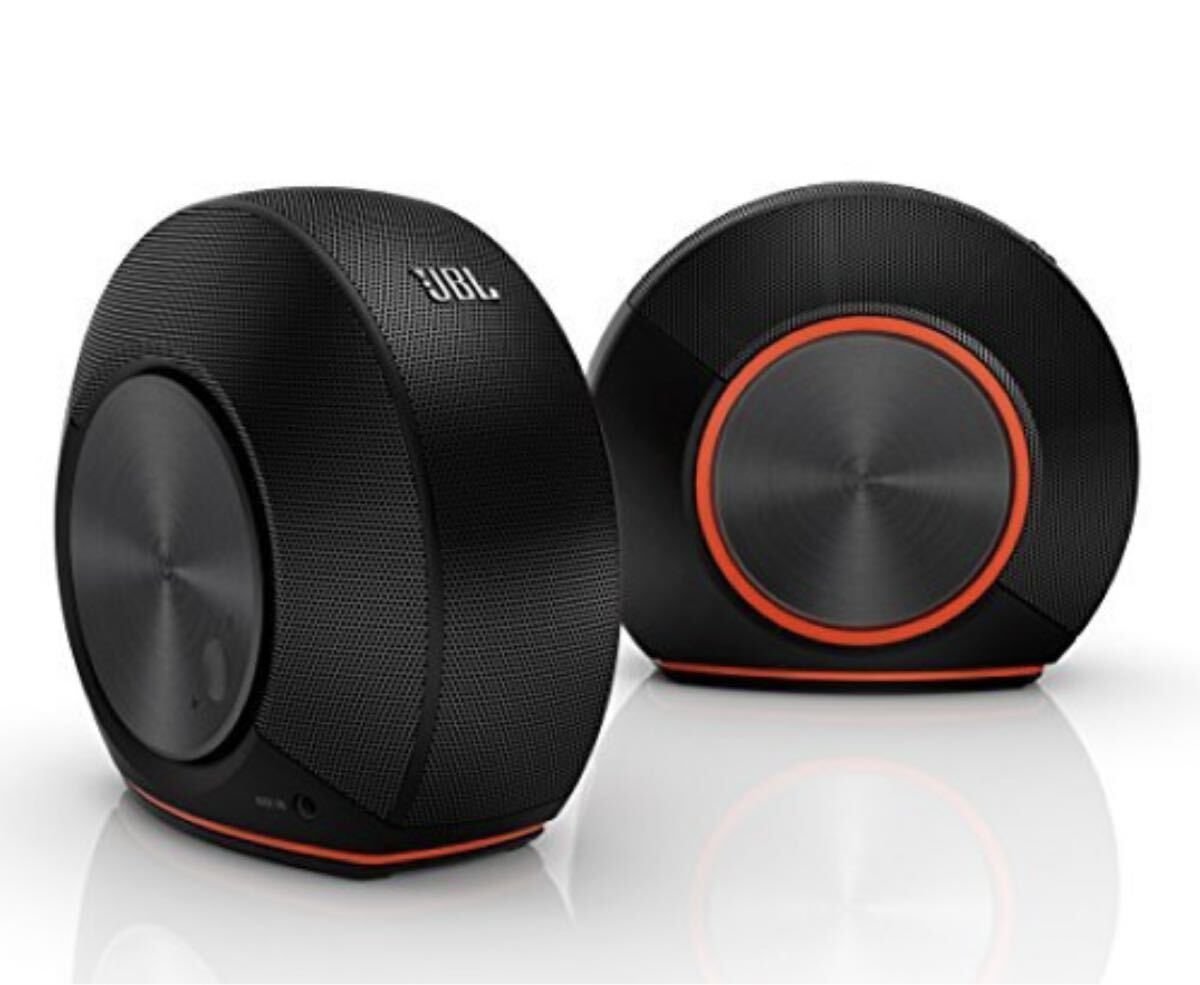 （動作品）美品 JBL Pebbles バスパワードスピーカー USB DAC内蔵 ブラック JBLPEBBLESBLKJN (S-98）_画像1