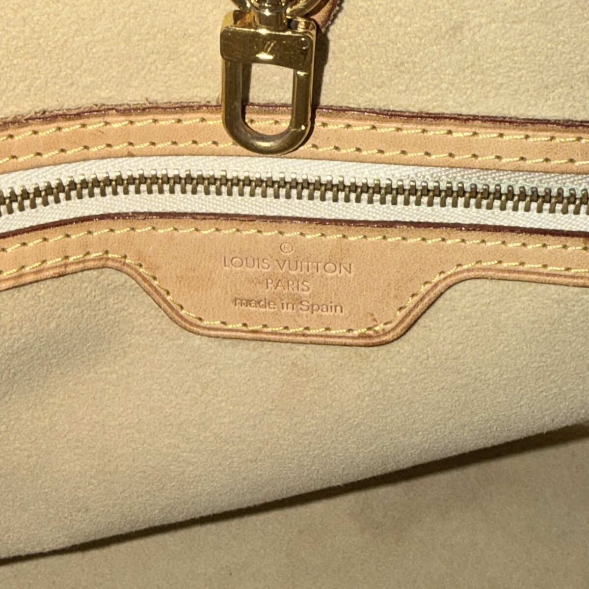 良品 LOUIS VUITTON ルイヴィトン トートバッグ ハンドバッグ ハムステッドアズール_画像6