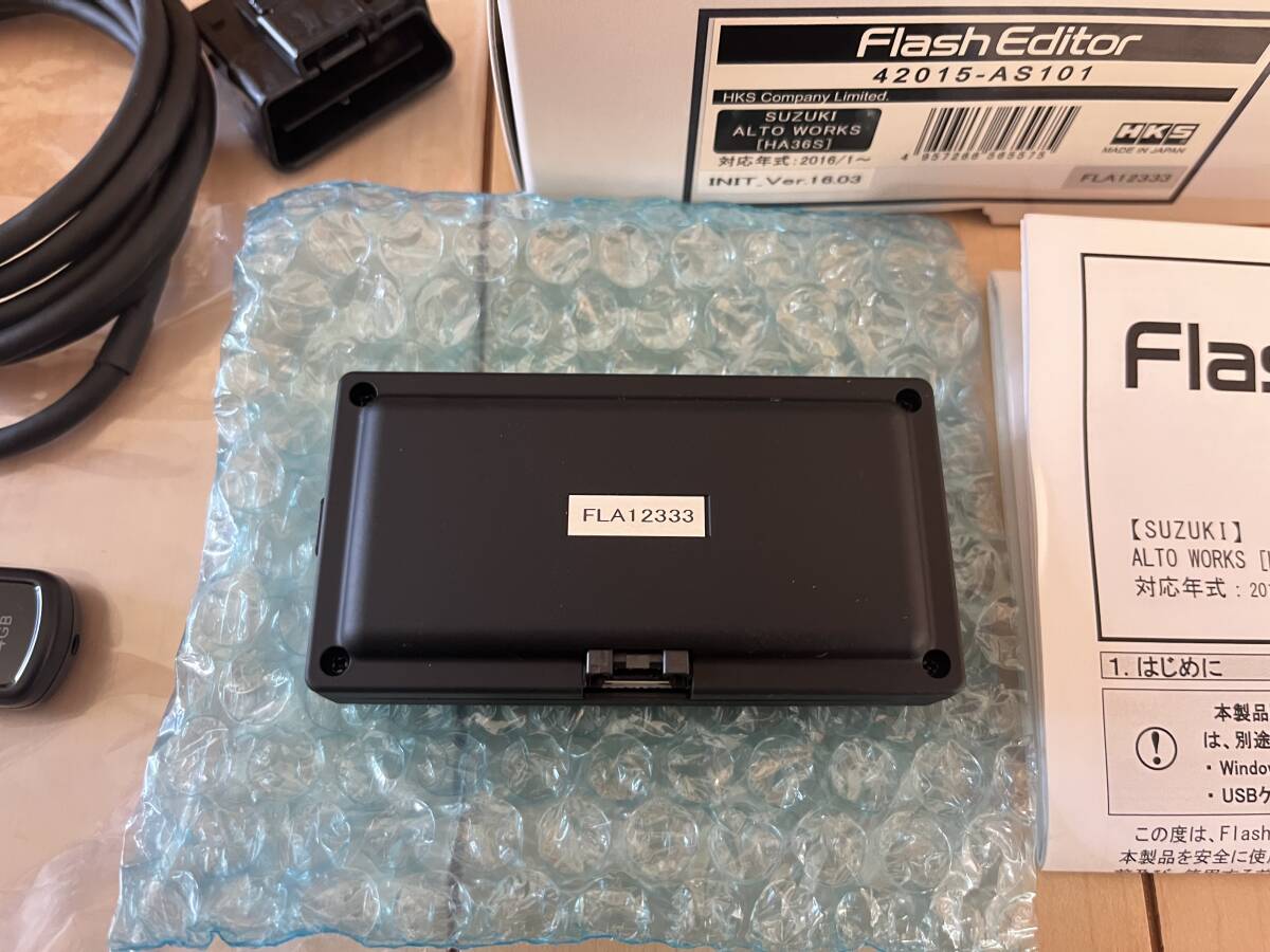 送料無料 美品 MT用 アルトワークス ターボ ha36s HKS フラッシュエディター ノーマル戻し状態 HA36S_画像4