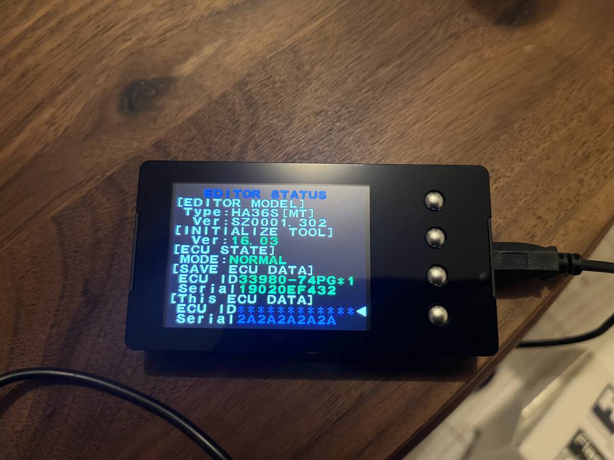 送料無料 美品 MT用 アルトワークス ターボ ha36s HKS フラッシュエディター ノーマル戻し状態 HA36S_画像9