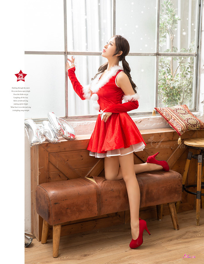 s049 サンタ コスプレ サンタコス クリスマス コスプレ サンタ 衣装 サンタコスプレ セクシー コスチューム サンタクロース レディース_画像8