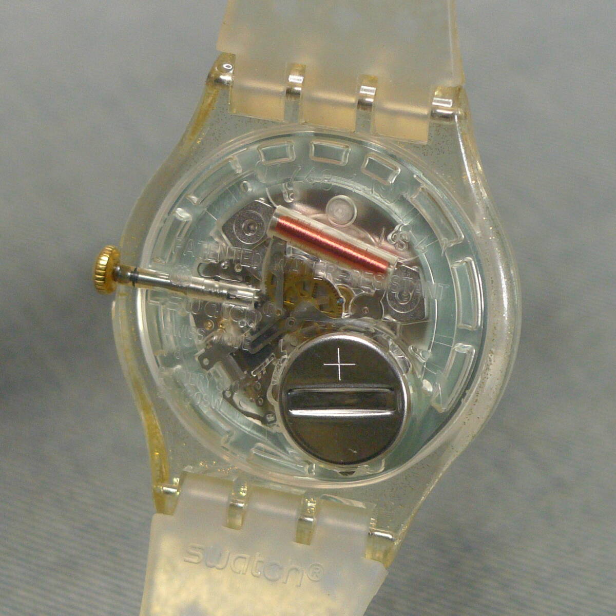 n5553●swatch HOLIDAY TWIST クリスマス 2014 シーズンスペシャルモデル SUOZ709S 限定 New Gent スウォッチ ホリデー ツイスト 腕時計_画像3