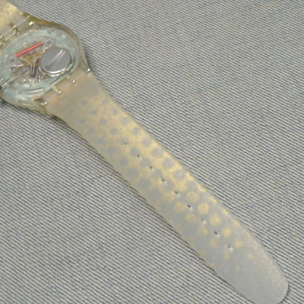 n5553●swatch HOLIDAY TWIST クリスマス 2014 シーズンスペシャルモデル SUOZ709S 限定 New Gent スウォッチ ホリデー ツイスト 腕時計_画像7