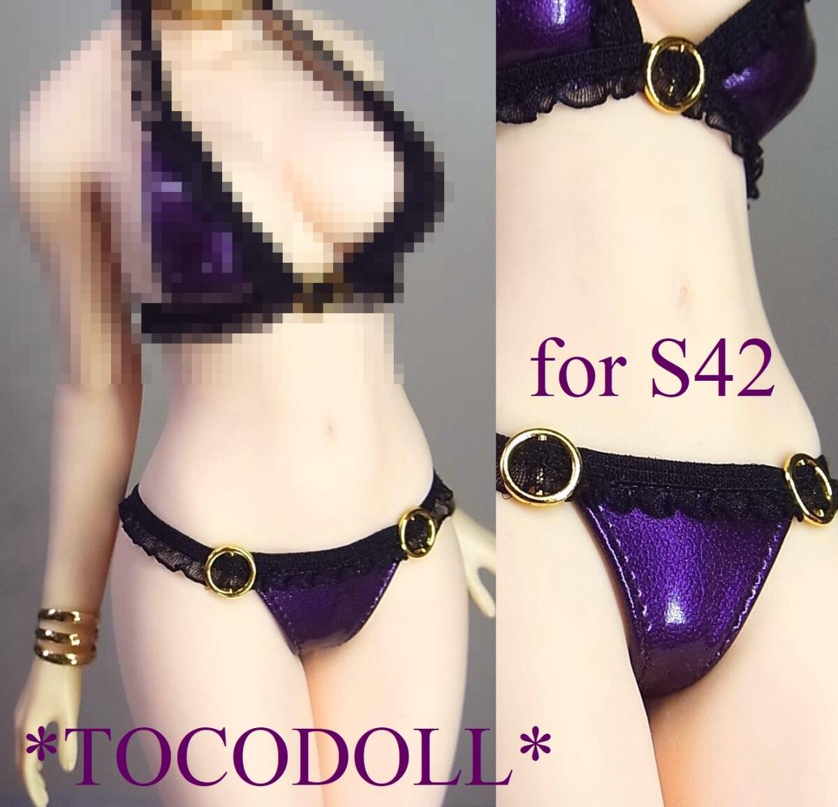 ＊toco＊Phicen/TBLeagueなどに ミニチュアサイズのテニスラケット/ディープレッド_画像3