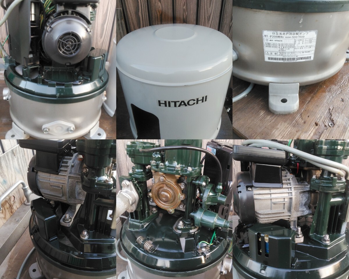 ☆日立井戸ポンプ■浅井戸用WT-P200W形■インバーターポンプ100v-50.60HZ両用■圧力強し君モデル②☆_画像8