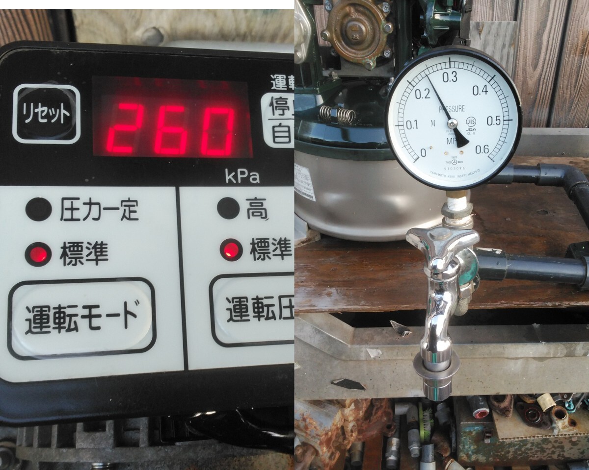 ☆日立井戸ポンプ■浅井戸用WT-P200W形■インバーターポンプ100v-50.60HZ両用■圧力強し君モデル②☆_画像10