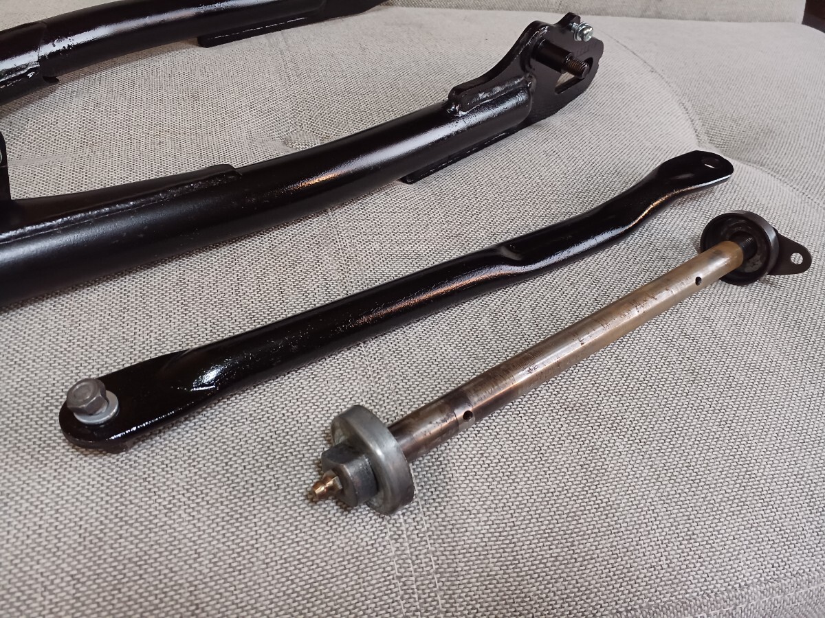 ヤマハ XS250スペシャル 4A8外し実動外し スイングアーム スウィングアーム GX/XS/250/400 修理 修正 レストア 塗装用に_画像4