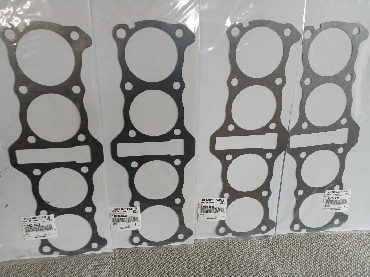 川崎純正シリンダーベースガスケット J/R系 　11060-1828　Z1000J (J1～J3)Z1000 (R1～R2)　Z1100R '84Z1100GP (B1～B2) GPZ1100 (A1～A2)_画像2