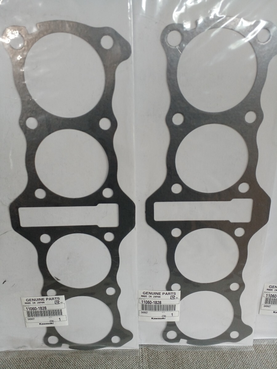 川崎純正シリンダーベースガスケット J/R系 　11060-1828　Z1000J (J1～J3)Z1000 (R1～R2)　Z1100R '84Z1100GP (B1～B2) GPZ1100 (A1～A2)_画像3