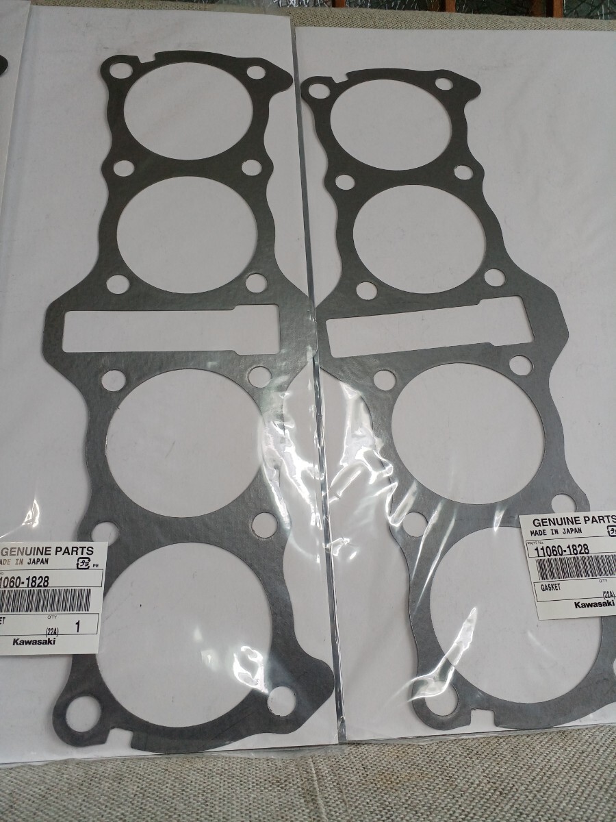 川崎純正シリンダーベースガスケット J/R系 　11060-1828　Z1000J (J1～J3)Z1000 (R1～R2)　Z1100R '84Z1100GP (B1～B2) GPZ1100 (A1～A2)_画像6