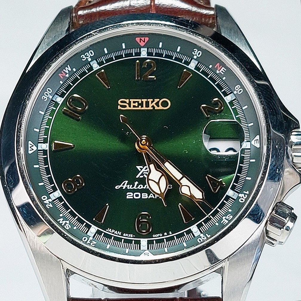 超美品 SEIKO セイコー PROSPEX プロスペックス アルピニスト 腕時計 SBDC091 自動巻き 機械式 流通限定モデル グリーン 動作確認済み_画像1