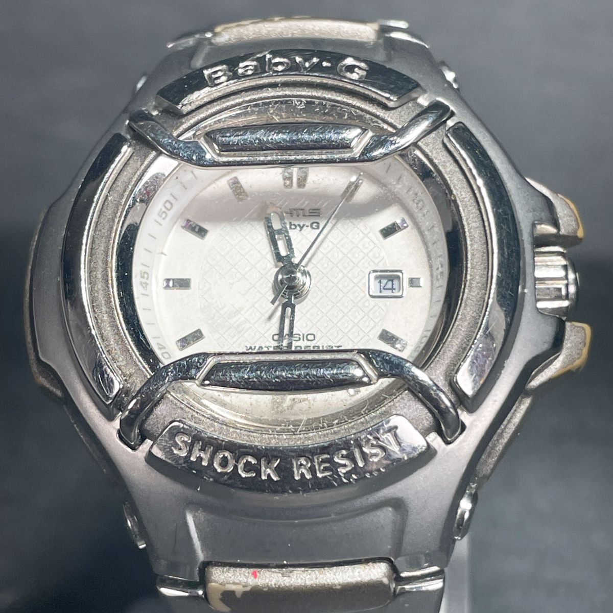 美品 CASIO カシオ Baby-G ベビージー G-ms ジーミズ MSG-550LV 腕時計 アナログ クオーツ 3針 カレンダー 新品電池交換済み 動作確認済み_画像1