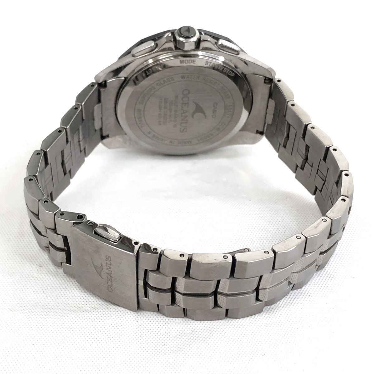 美品 CASIO カシオ OCEANUS オシアナス マンタ 腕時計 OCW-S3001-1AJF 電波ソーラー タフソーラー チタン マルチバンド6 動作確認済み_画像6