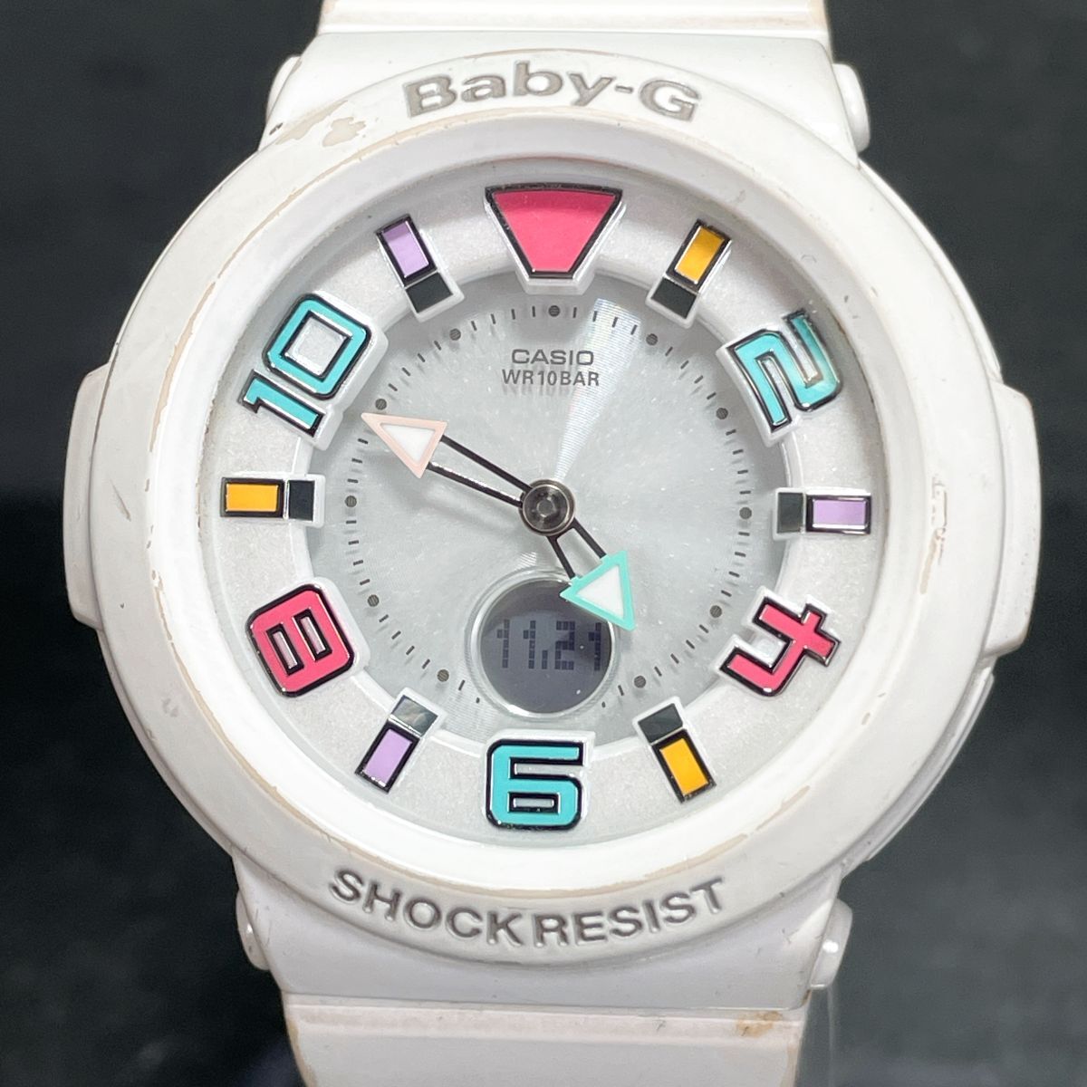 美品 CASIO カシオ Baby-G ベビージー Tripper トリッパー マルチバンド6 BGA-1601-7BJF 腕時計 アナデジ 電波ソーラー 動作確認済み_画像1