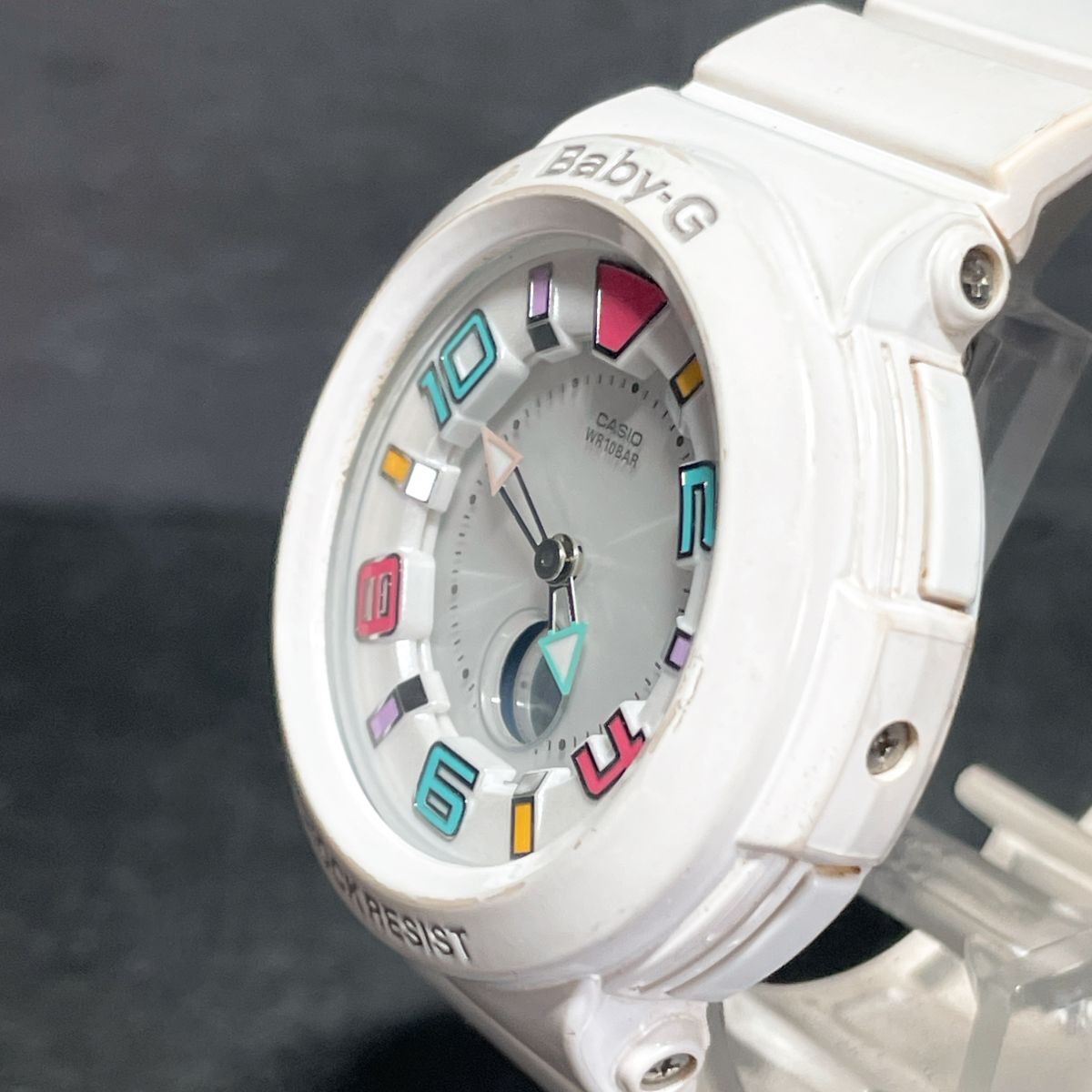 美品 CASIO カシオ Baby-G ベビージー Tripper トリッパー マルチバンド6 BGA-1601-7BJF 腕時計 アナデジ 電波ソーラー 動作確認済み_画像3