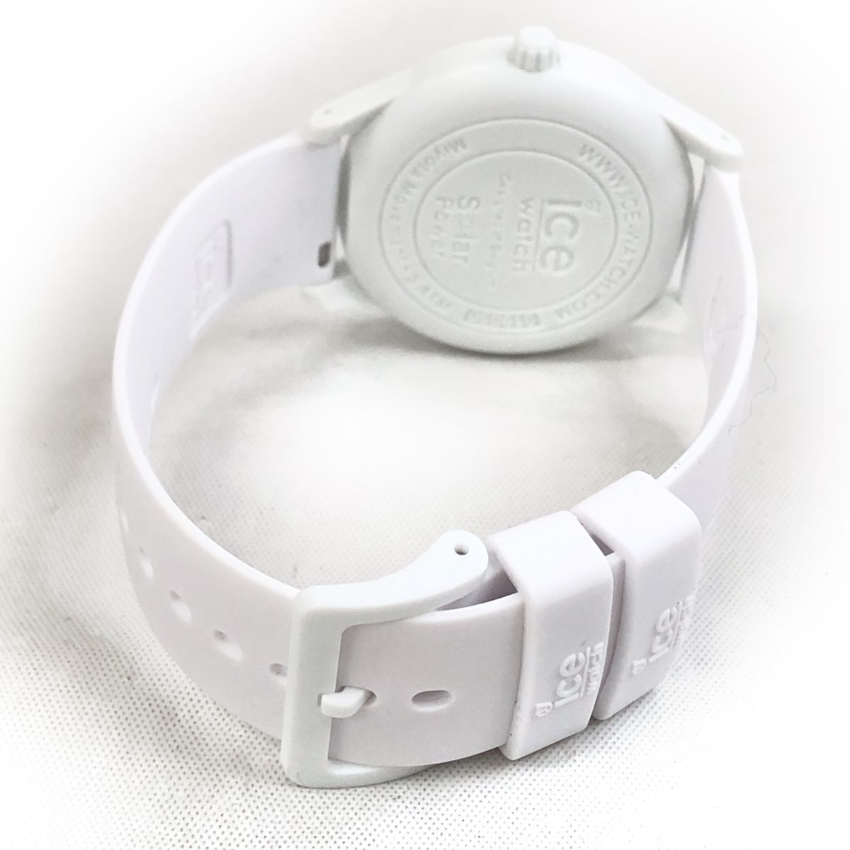 新品 ice watch アイスウォッチ ICE SOLAR POWER アイスソーラーパワー 腕時計 019030 ソーラー アナログ ラウンド ラバーバンド ピンク_画像5