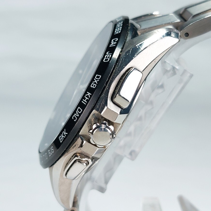 美品 SEIKO セイコー BRIGHTZ ブライツ フライトエキスパート 腕時計 電波ソーラー SAGA235 カレンダー デュアルタイム 動作確認済み_画像4