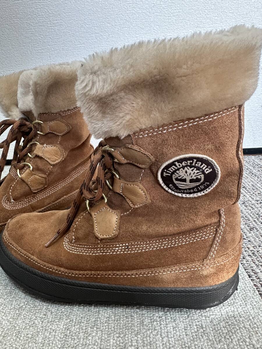 【美品】Timberlandティンバーランド　ブーツ　ボア　スエード　6.5M 23.0cm〜23.5cm レディース_画像2