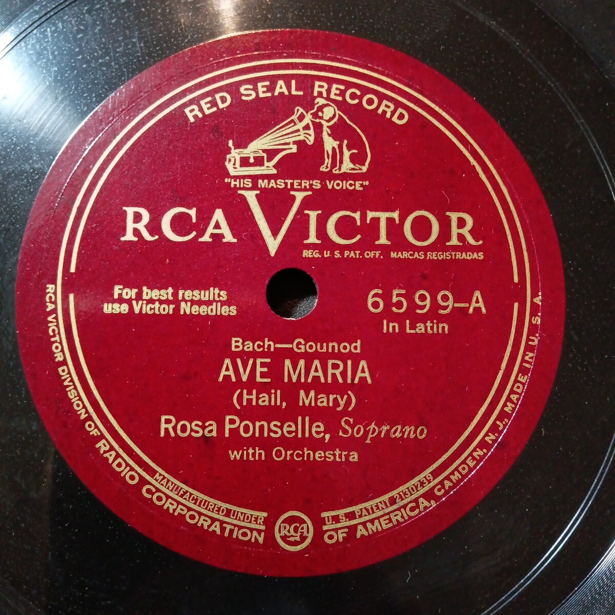  Classic RCA 12.SP [ Rosa pon cell ](* половина минут трещина есть )SP запись 