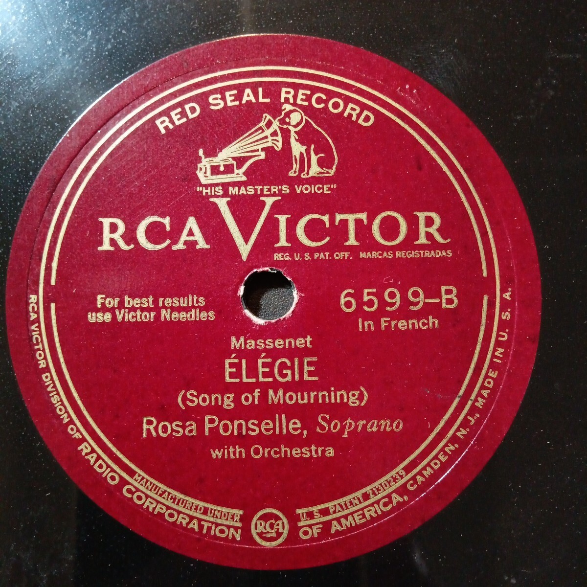  Classic RCA 12.SP [ Rosa pon cell ](* половина минут трещина есть )SP запись 