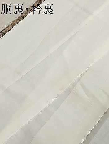 平和屋着物■上質な紬　縦枠間道　正絹　逸品　AAAL6138Abw_画像5