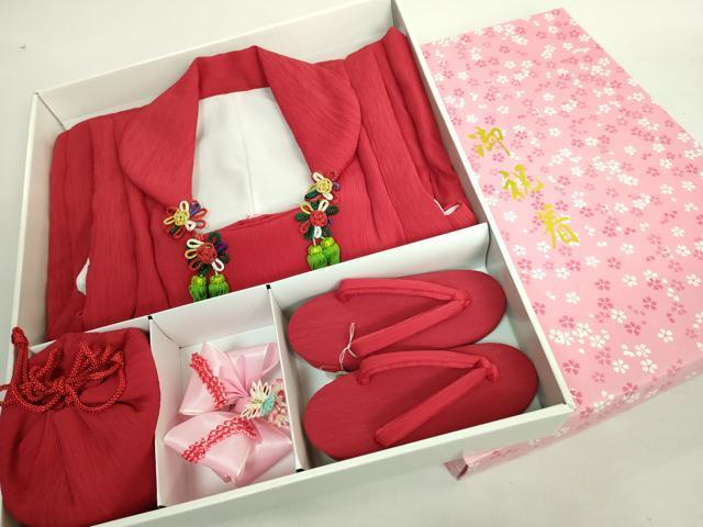 平和屋本店■極上　七五三　女の子　3歳　被布　草履　巾着　髪飾り　小物セット　舞桜　鈴　箱付き　逸品　DZAA11382kh5_画像10