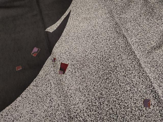 平和屋着物■訪問着　刺繍　色紙文　金彩　ロング丈　正絹　逸品　AABA0807ja_画像4