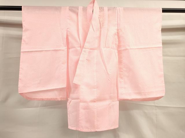 平和屋着物[]七五三　女の子　３歳　祝着　三つ身　長襦袢・被布・小物セット　扇花文　金彩　箱付き　洗える着物　DAAR1502jm_画像7