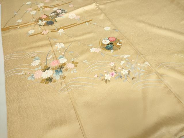 平和屋着物▼訪問着　螺鈿　花丸文　金彩　ますいわ屋扱い　正絹　逸品　DAAX3841az_画像5