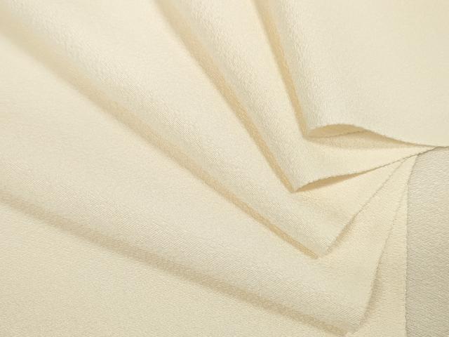 平和屋着物▼白生地　反物　着尺　生成り色　浜ちりめん　逸品　未使用　DAAW7991zzz_画像3