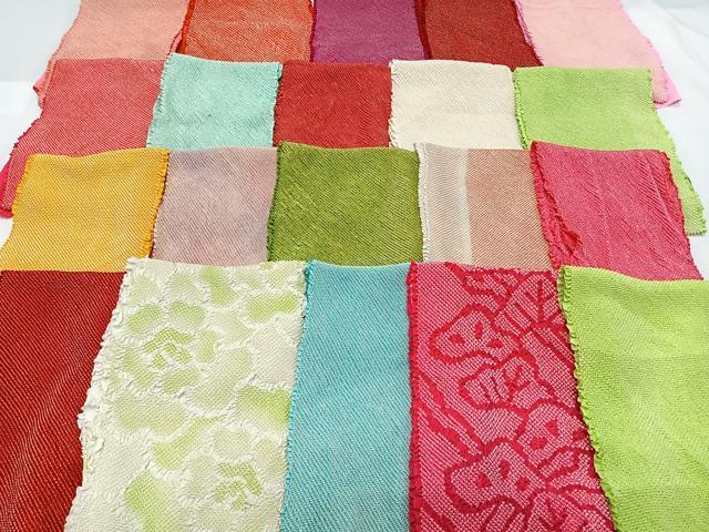 平和屋着物■和装小物　帯揚げ　20枚セット　総絞り　逸品　CAAZ8459qv_画像1