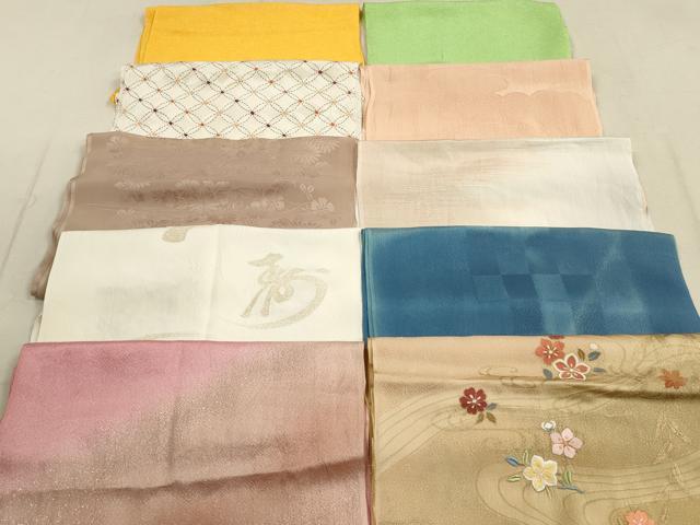 平和屋着物★和装小物 帯揚げ10枚セット 正絹 逸品 DAAZ1585xg_画像1